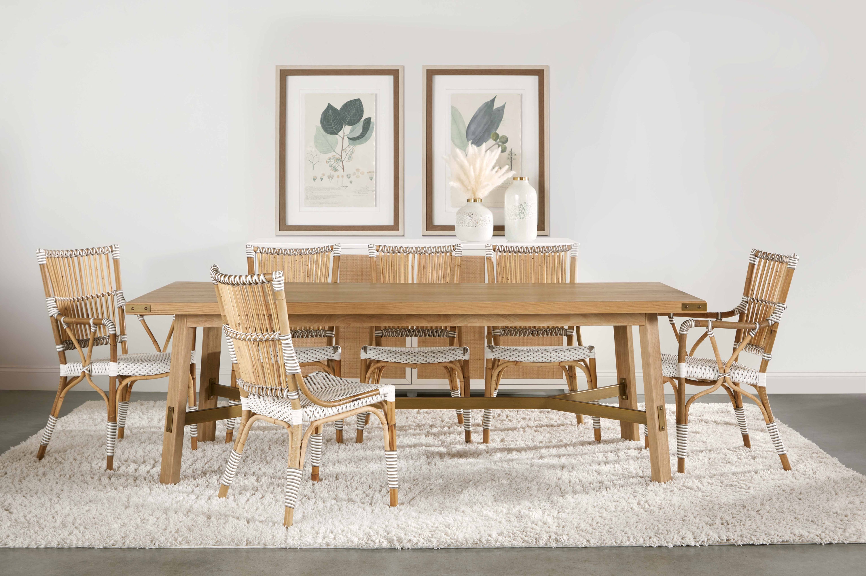 Klein Wood/Metal Dining Table