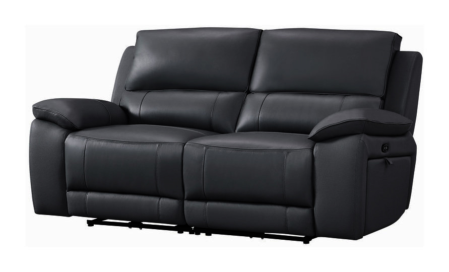Hailey Leather/PVC Reclining Loveseat