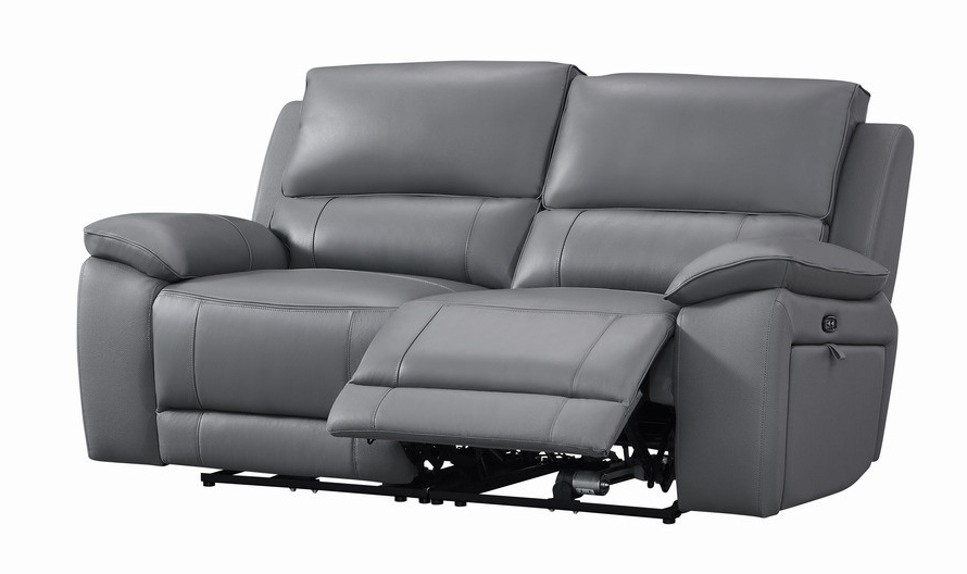Hailey Leather/PVC Reclining Loveseat