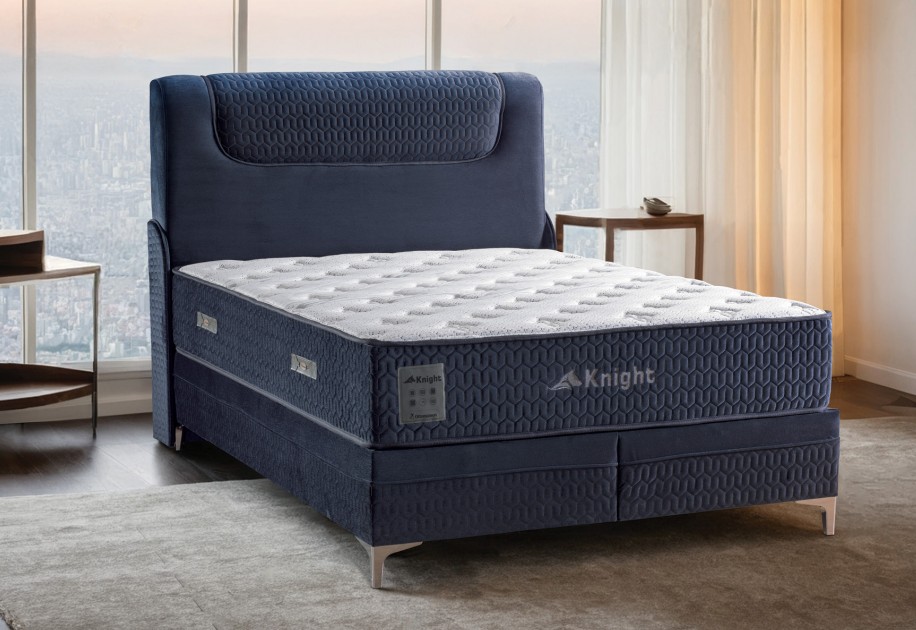 Knight Fabric Hybrid Firm King Size Mattress