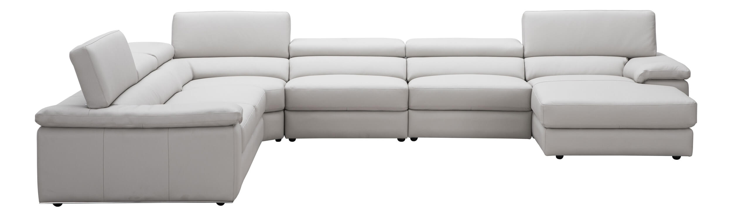 Kobe Premium Leather Right Arm Chaise Sectional