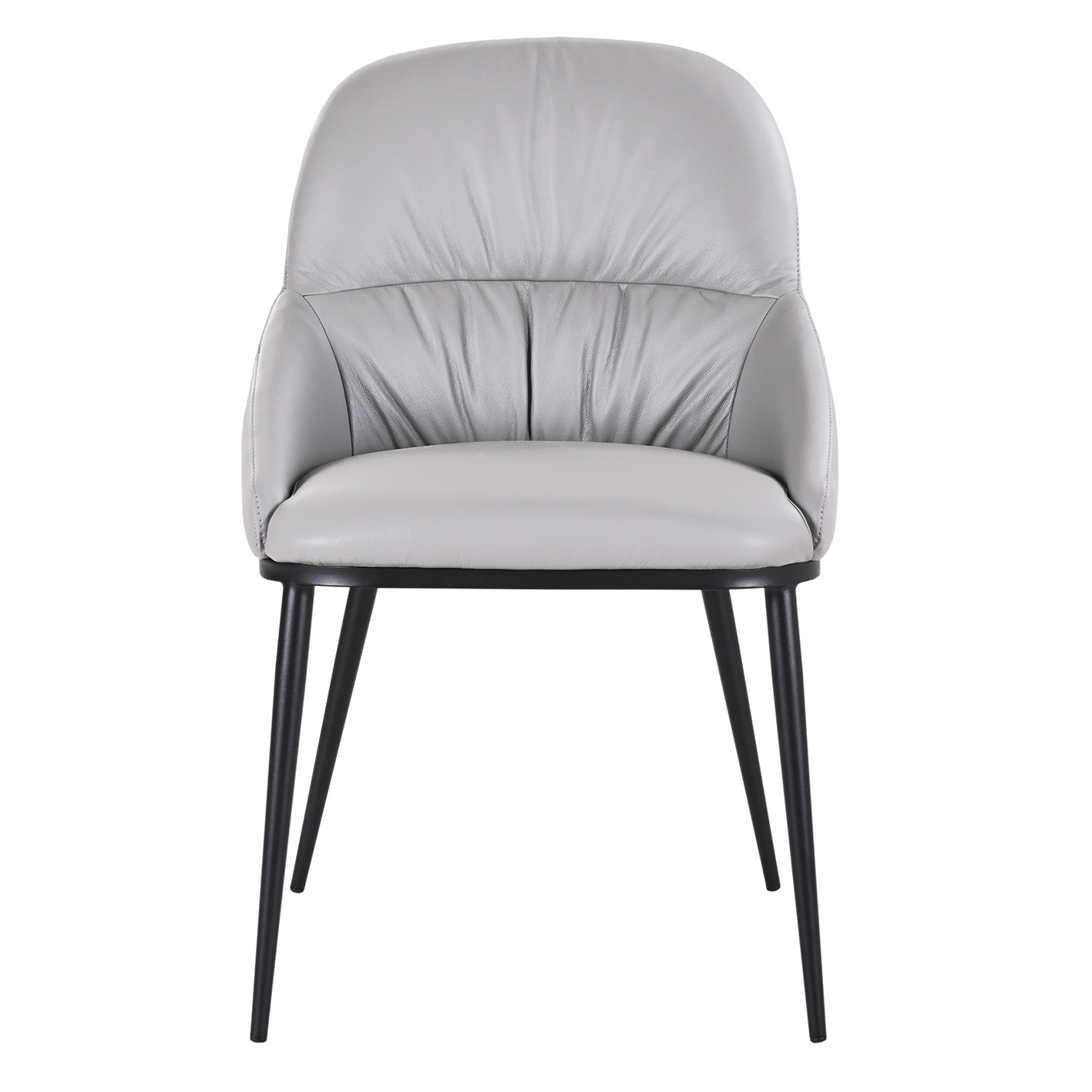 Kora Steel/Leather Dining Chair
