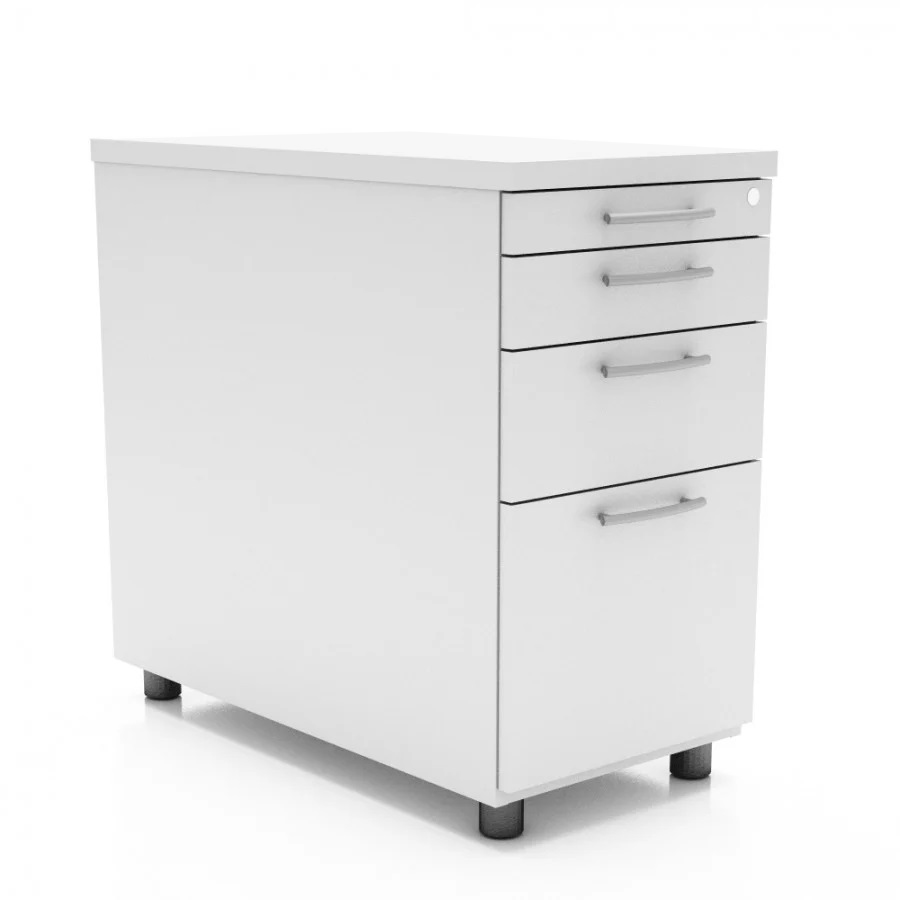 Standard Office Lockable Pedestal w/Optional Top Plate, File Drawer & Pencil Tray