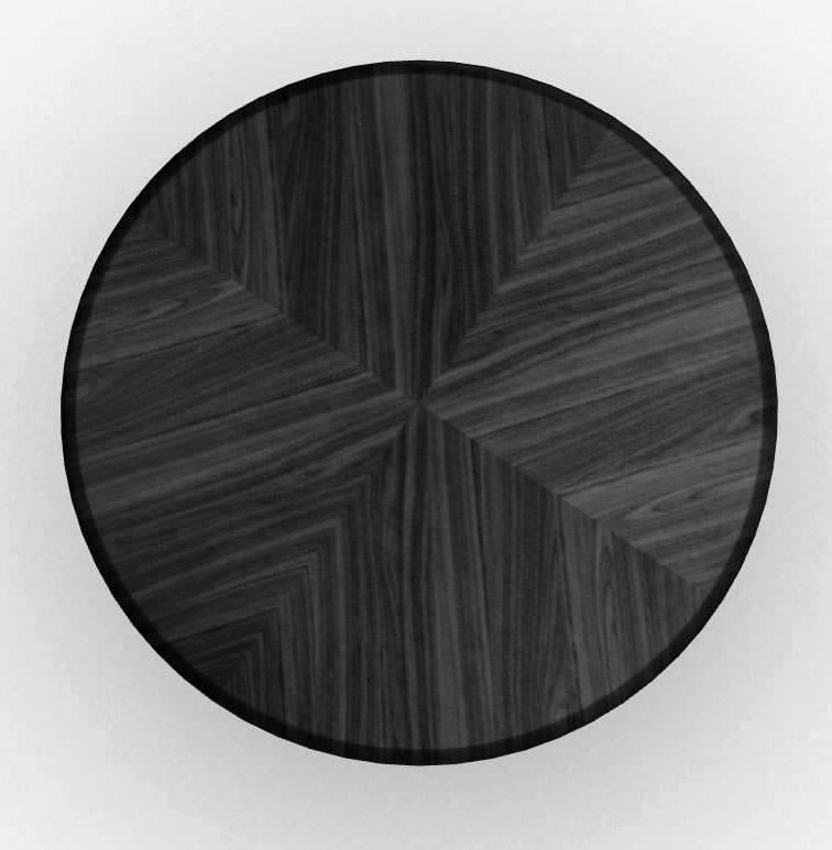 Twins Metal/Veneer Round Dining Table