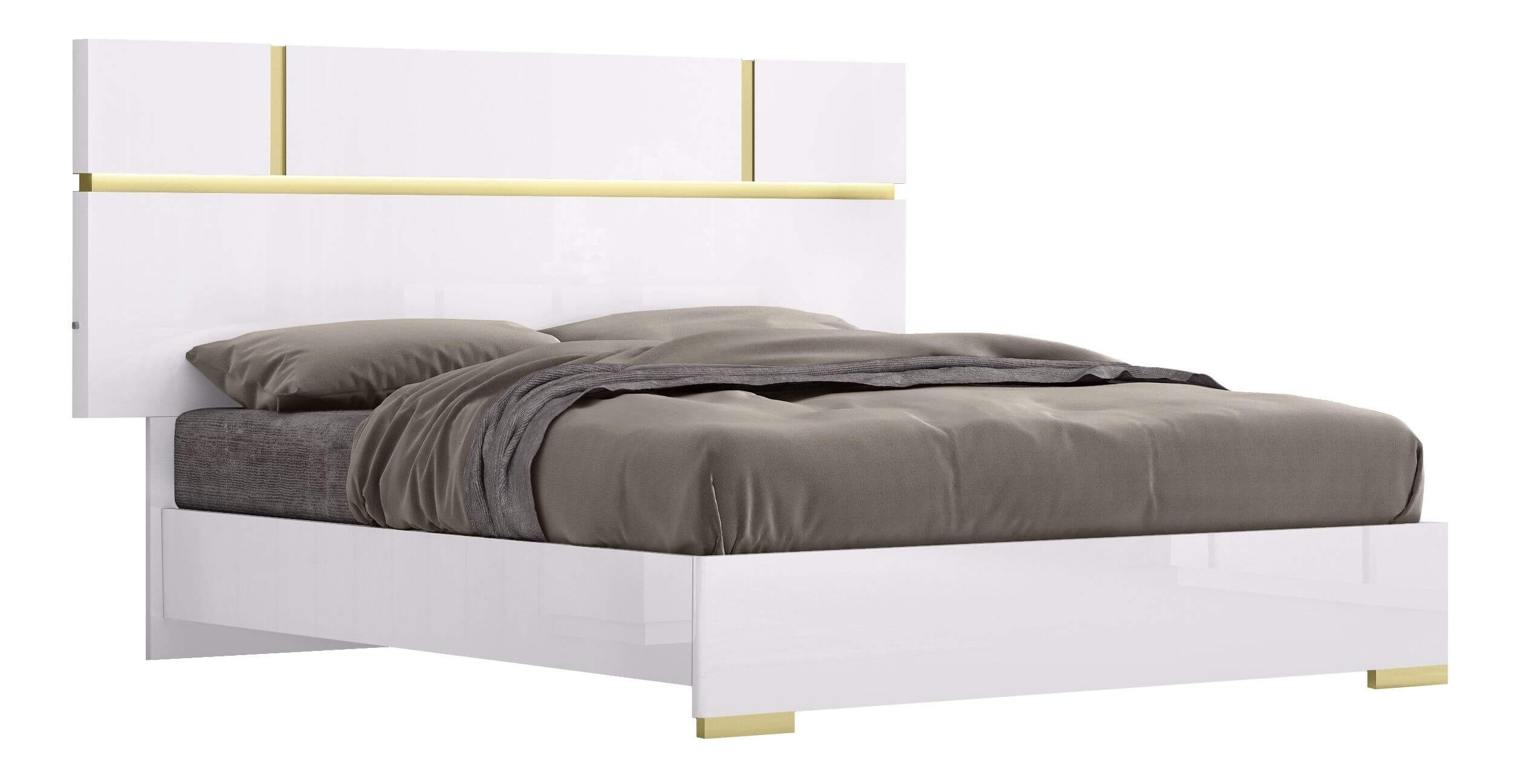Kyoto High Gloss Lacquer LED Bedroom Set