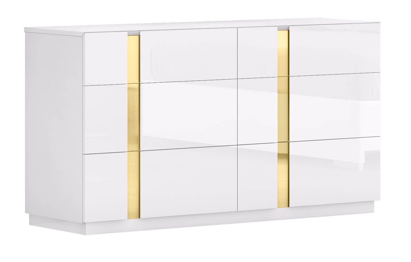 Kyoto High Gloss Lacquer LED Bedroom Set