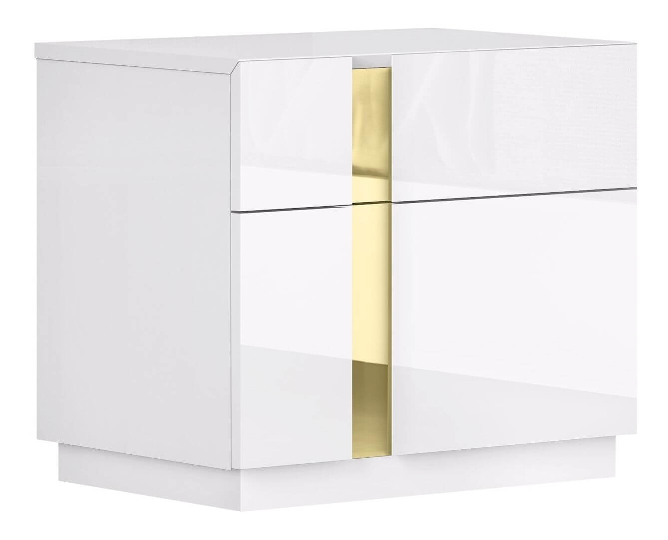 Kyoto High Gloss Lacquer LED Bedroom Set