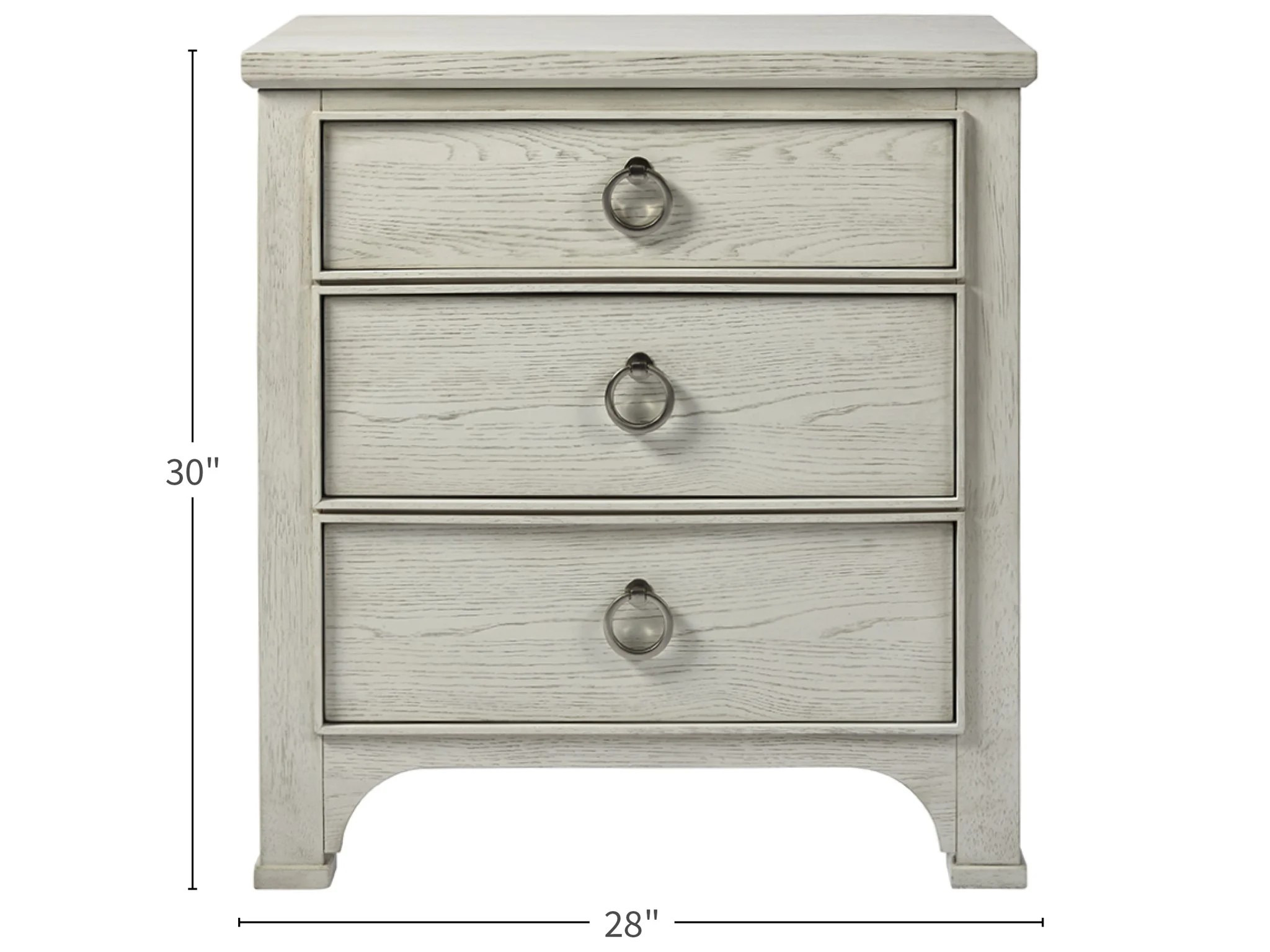 Escape Wood Nightstand w/3 Drawers