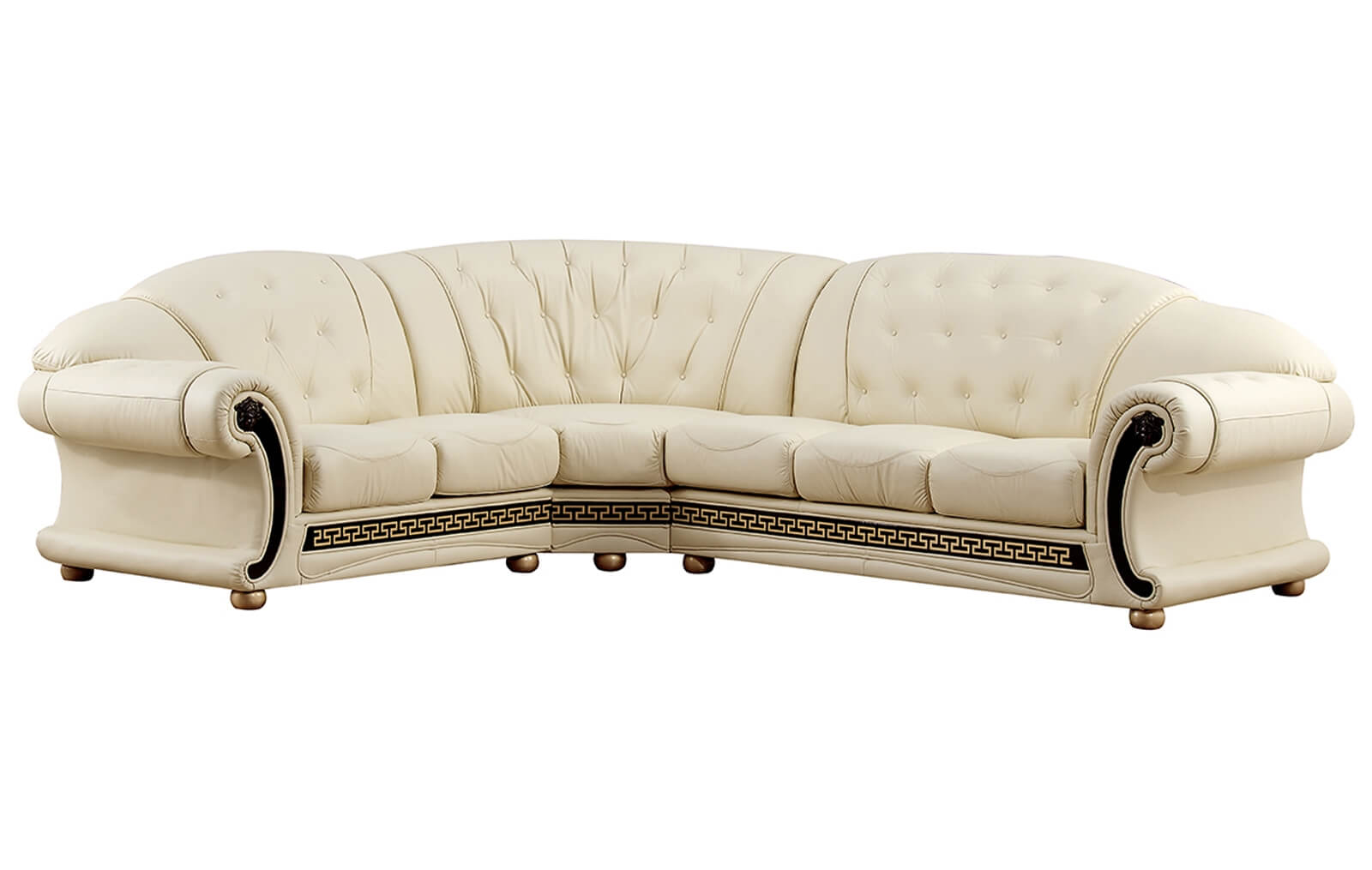 Apolo Leather/Split Sectional, Left Facing by ESF Furniture