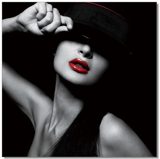 Premium Acrylic Wall Art Lady - SB-61118