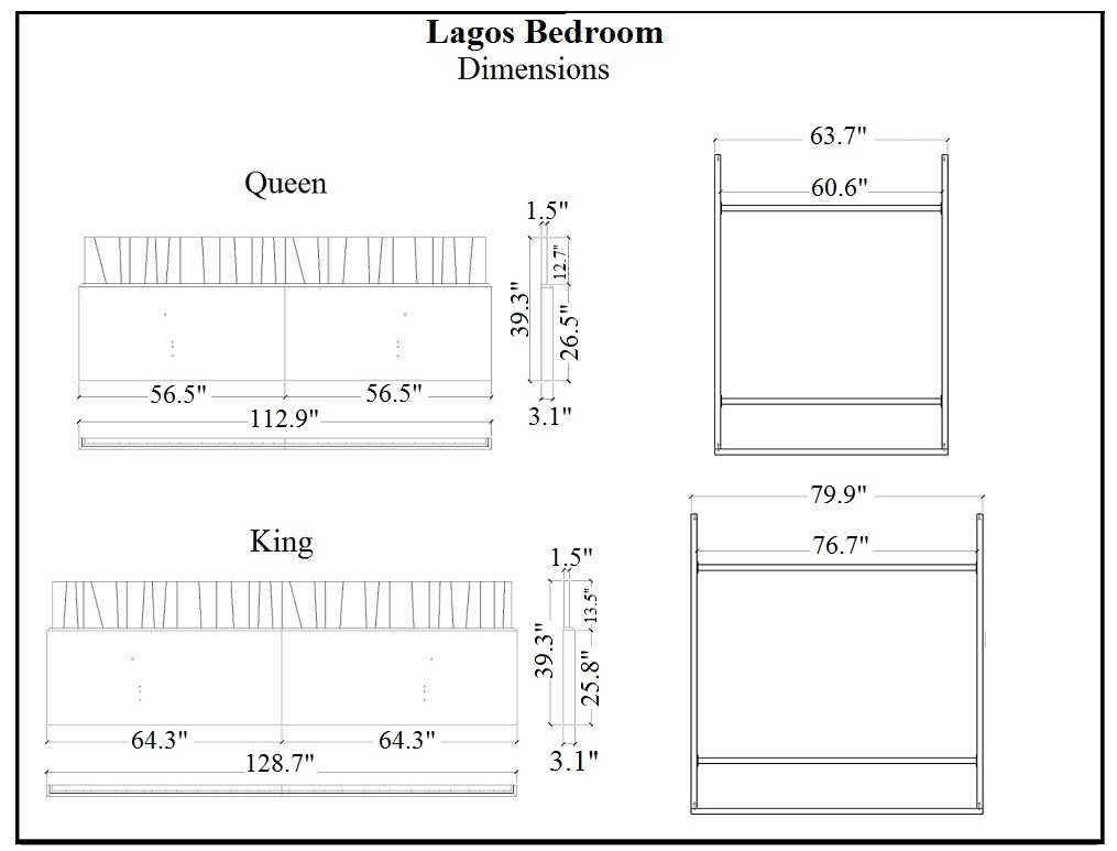 Lagos Premium LED Bed
