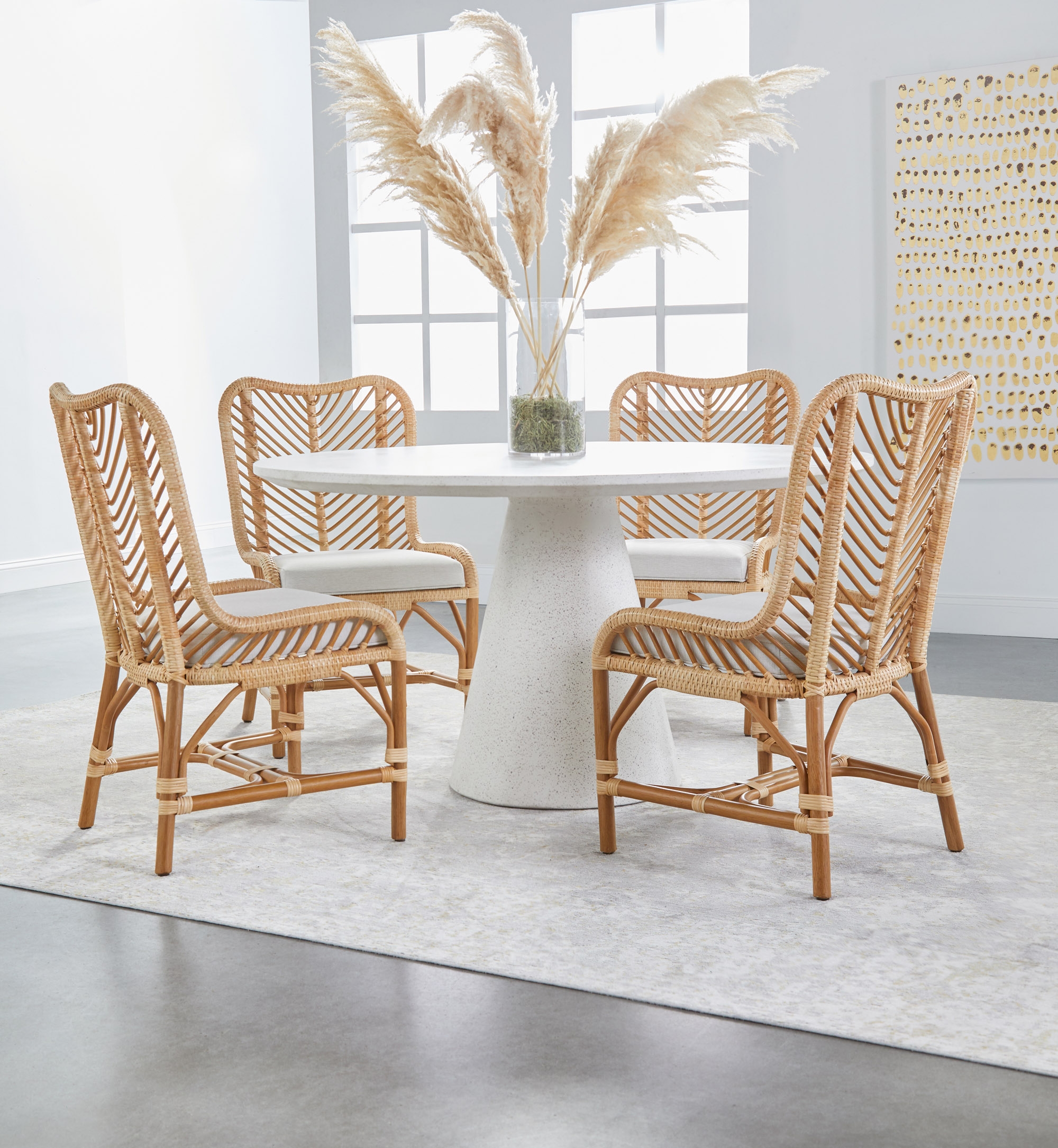 Laguna Rattan/Fabric Dining Chair