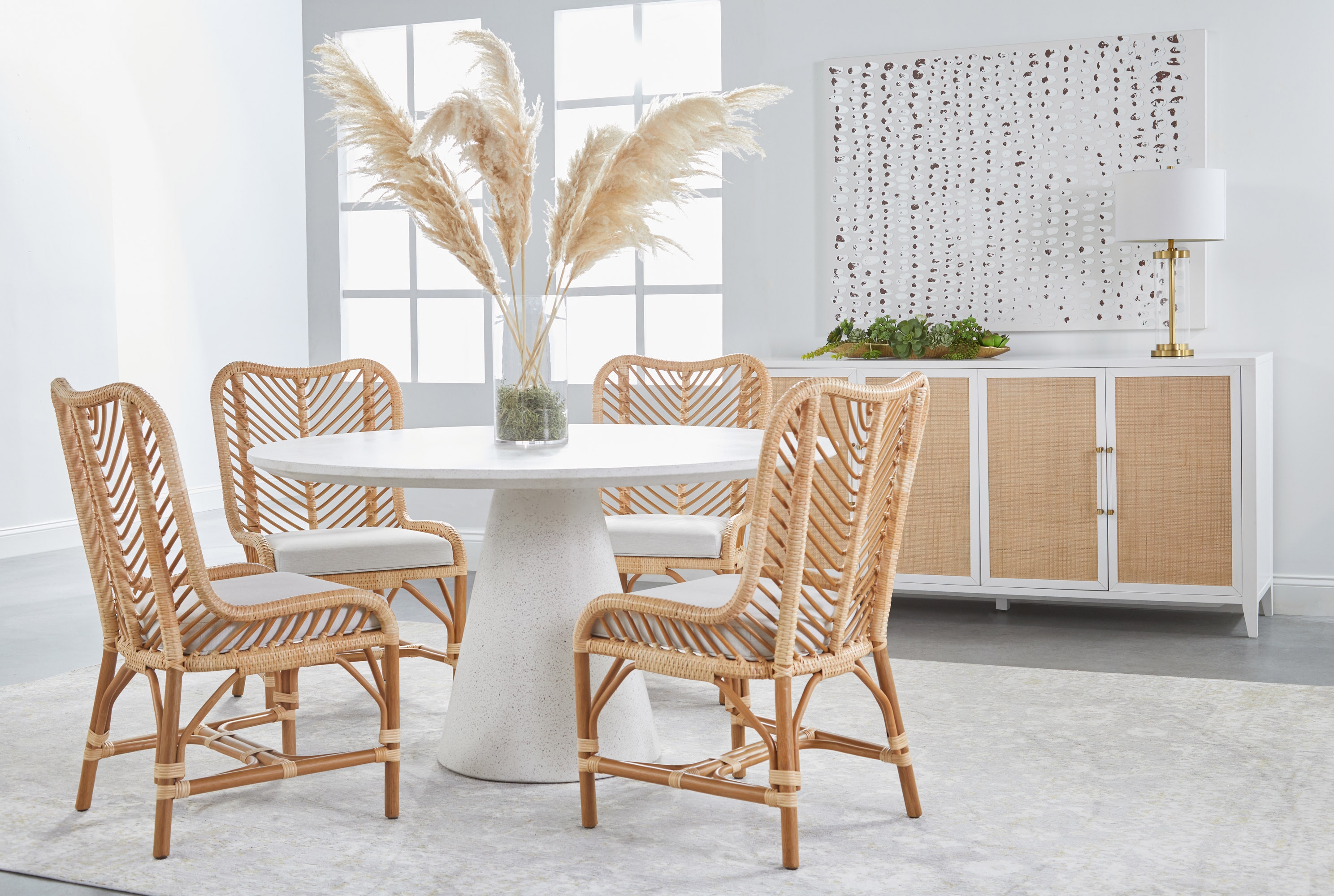 Laguna Rattan/Fabric Dining Chair
