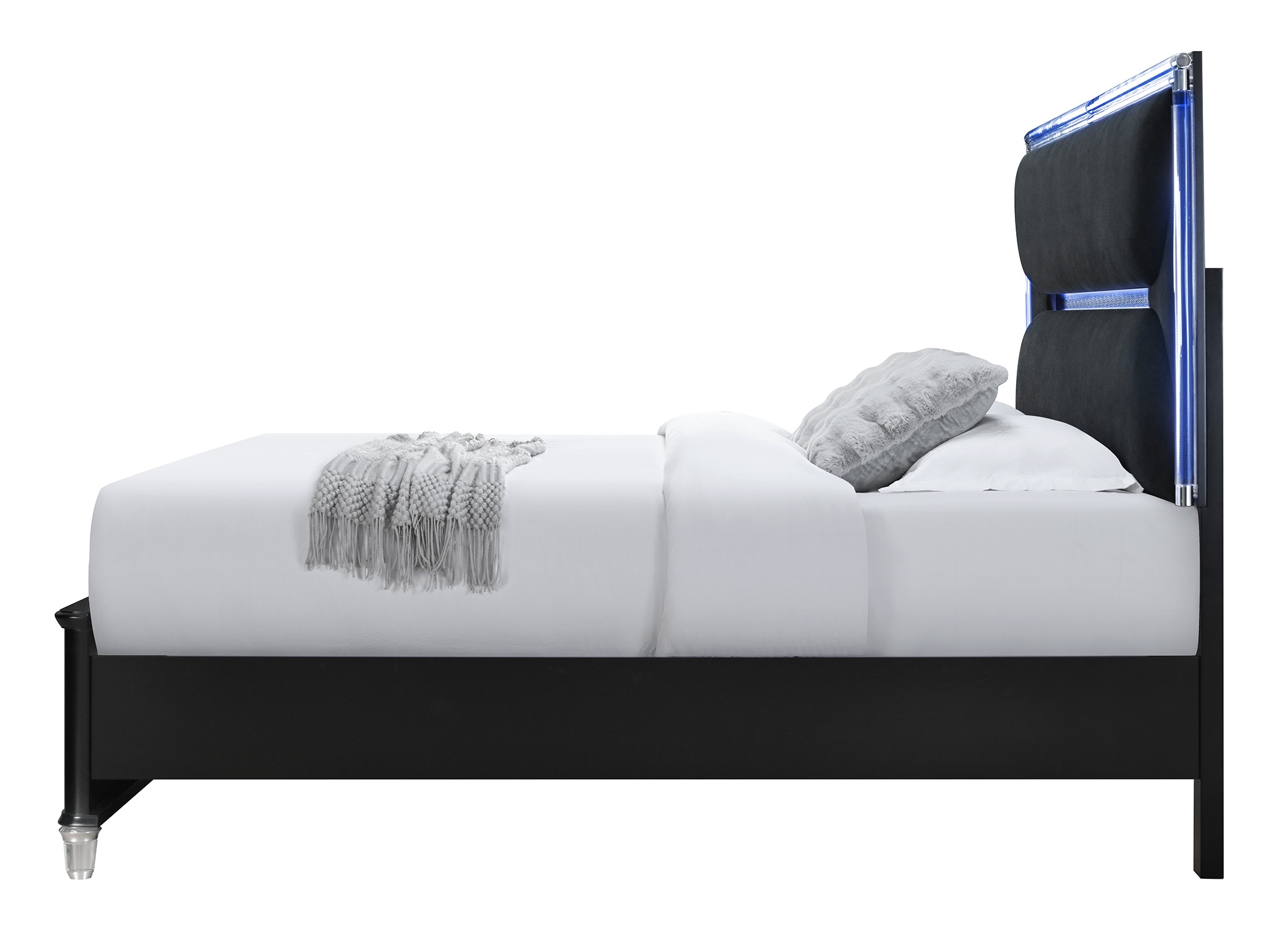 Lando King Size Panel Bed with LED