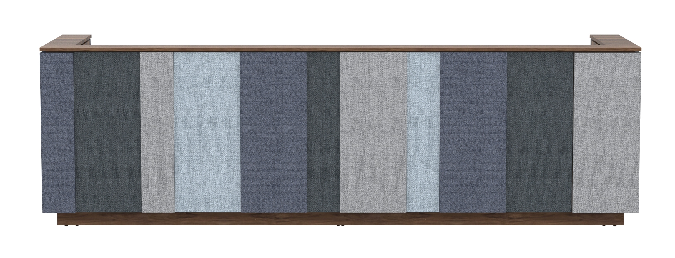 Domino 142" 1 Color Combination Reception Desk