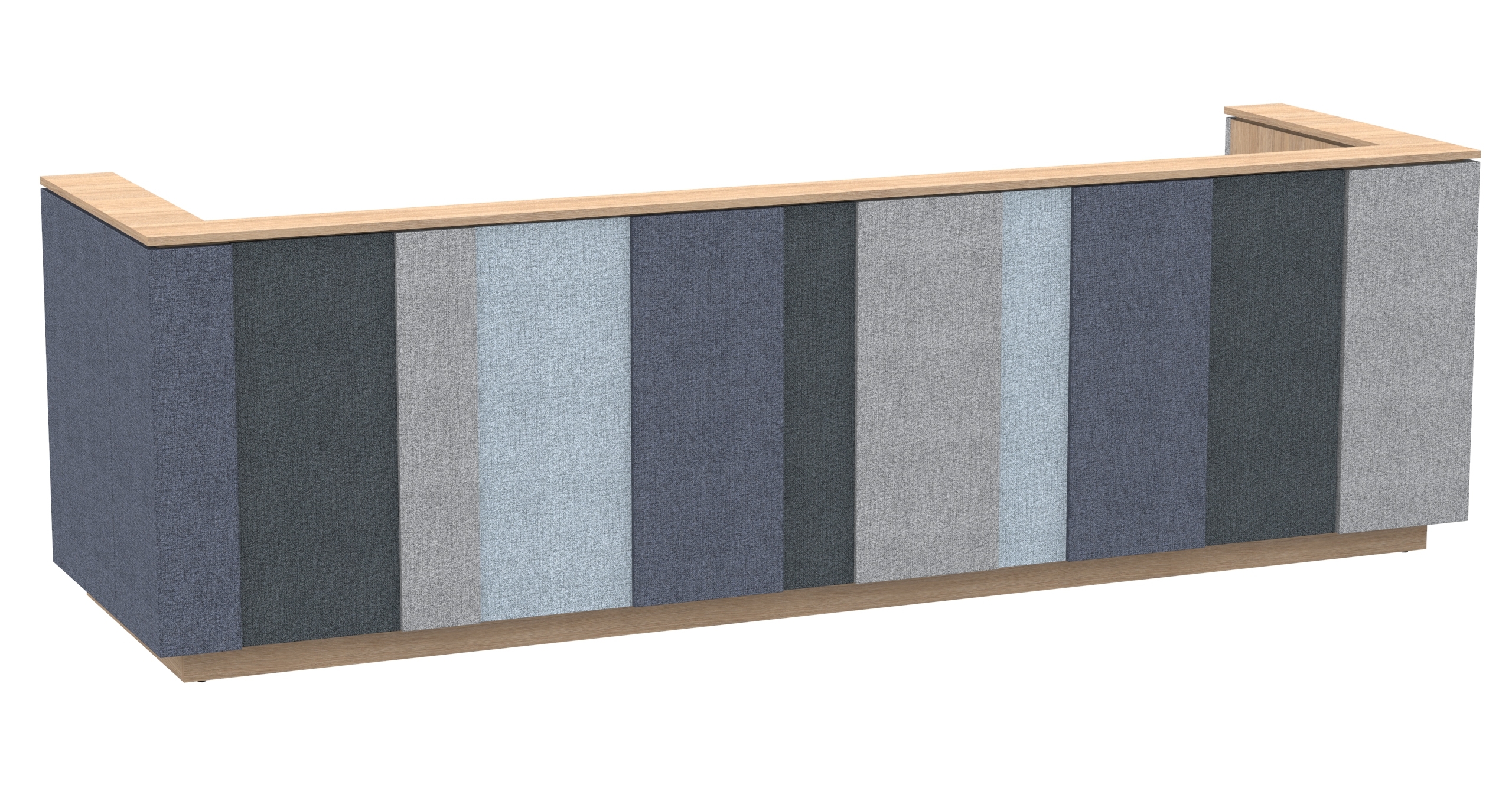 1 Color Combination Reception Desk by NARBUTAS
