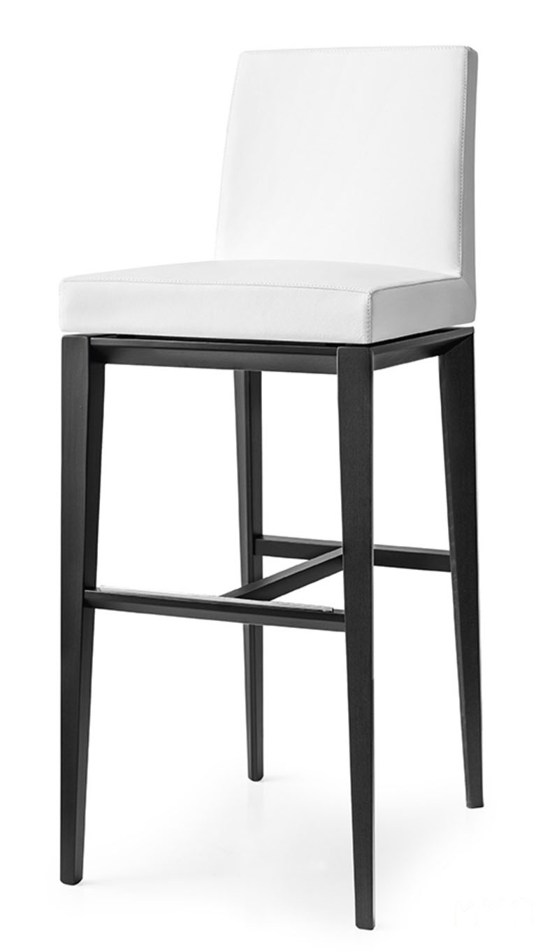 Bess Fabric/Wood Customizable Counter Stool