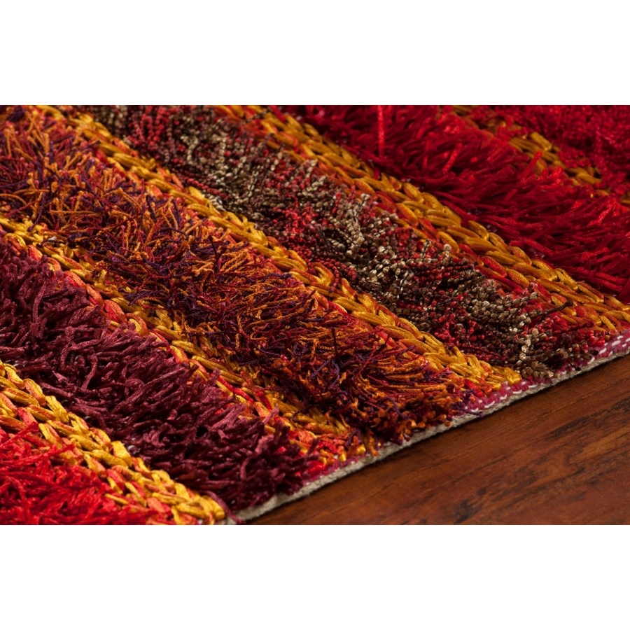 Lavasa Polyester Rectangular Handmade Rug, 5' x 7'6"