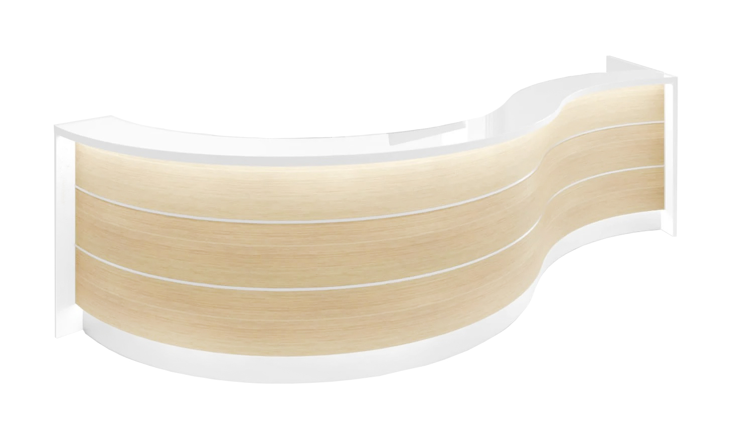 Valde LAV159L-LAV160L 147"x77" J Shape Reception Desk