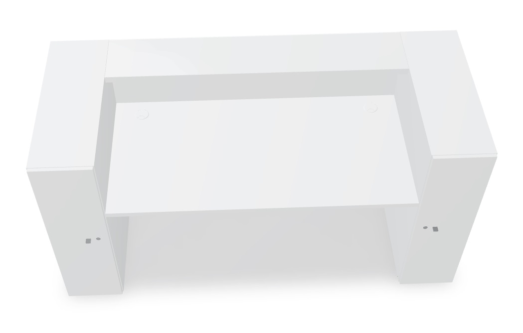 MDD Valde 65 & Straight Small Reception Desk