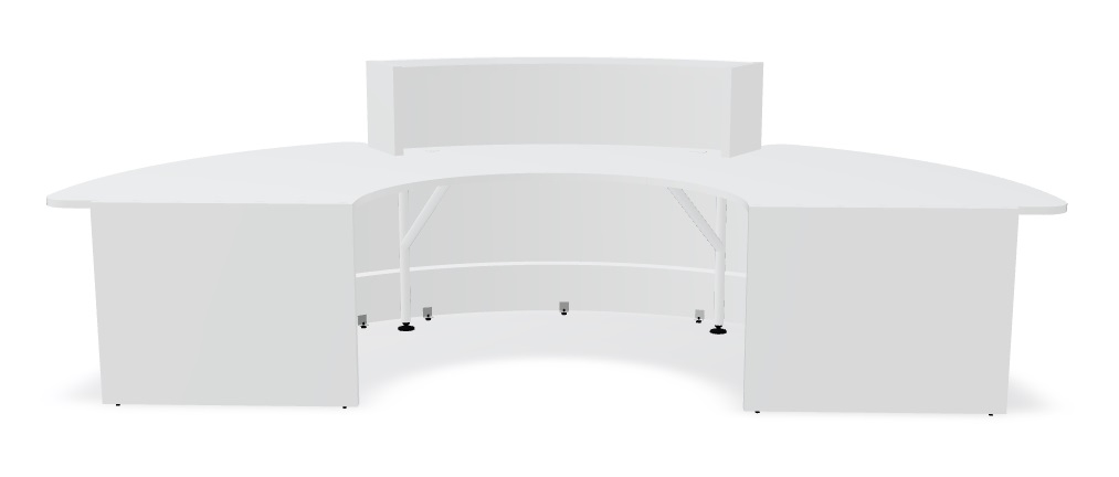 MDD Curved Reception Desk w/Counter Top