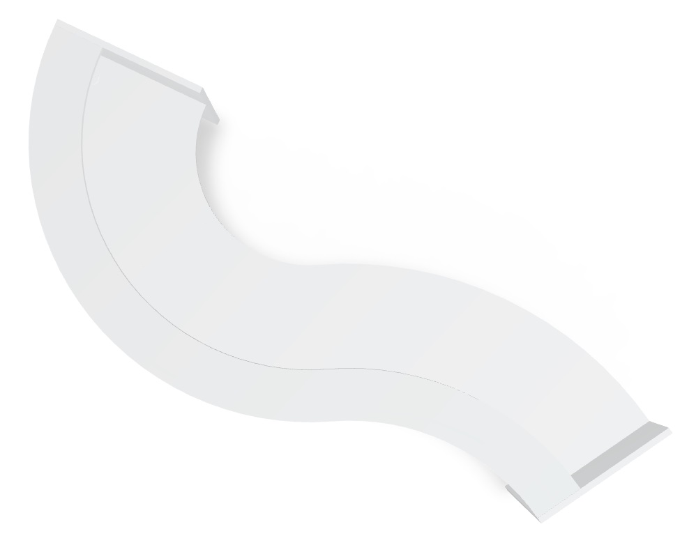 Curved Reception Desk by MDD