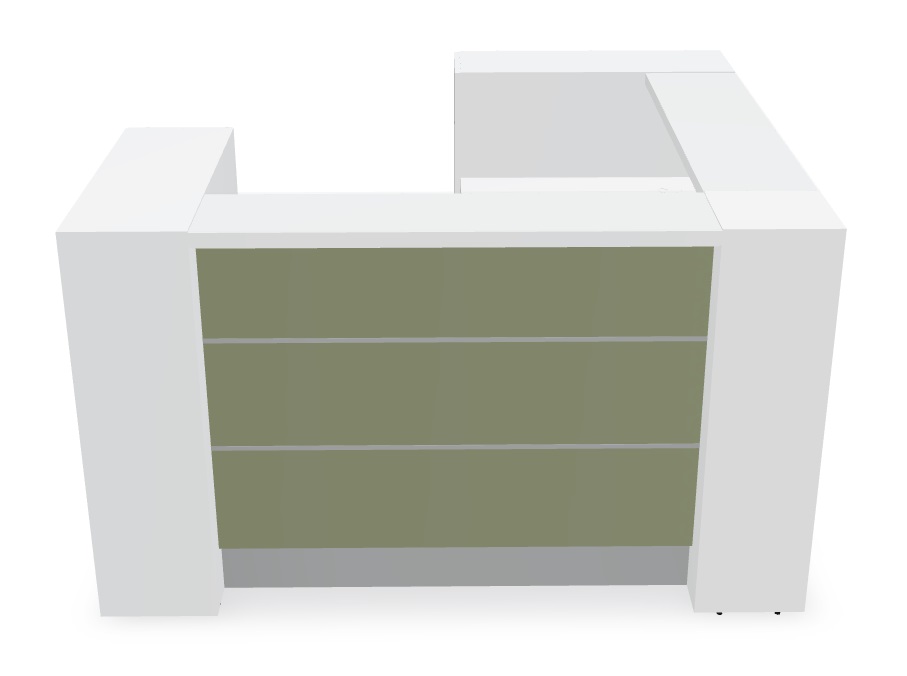 Valde 75" Corner Small Reception Desk by MDD