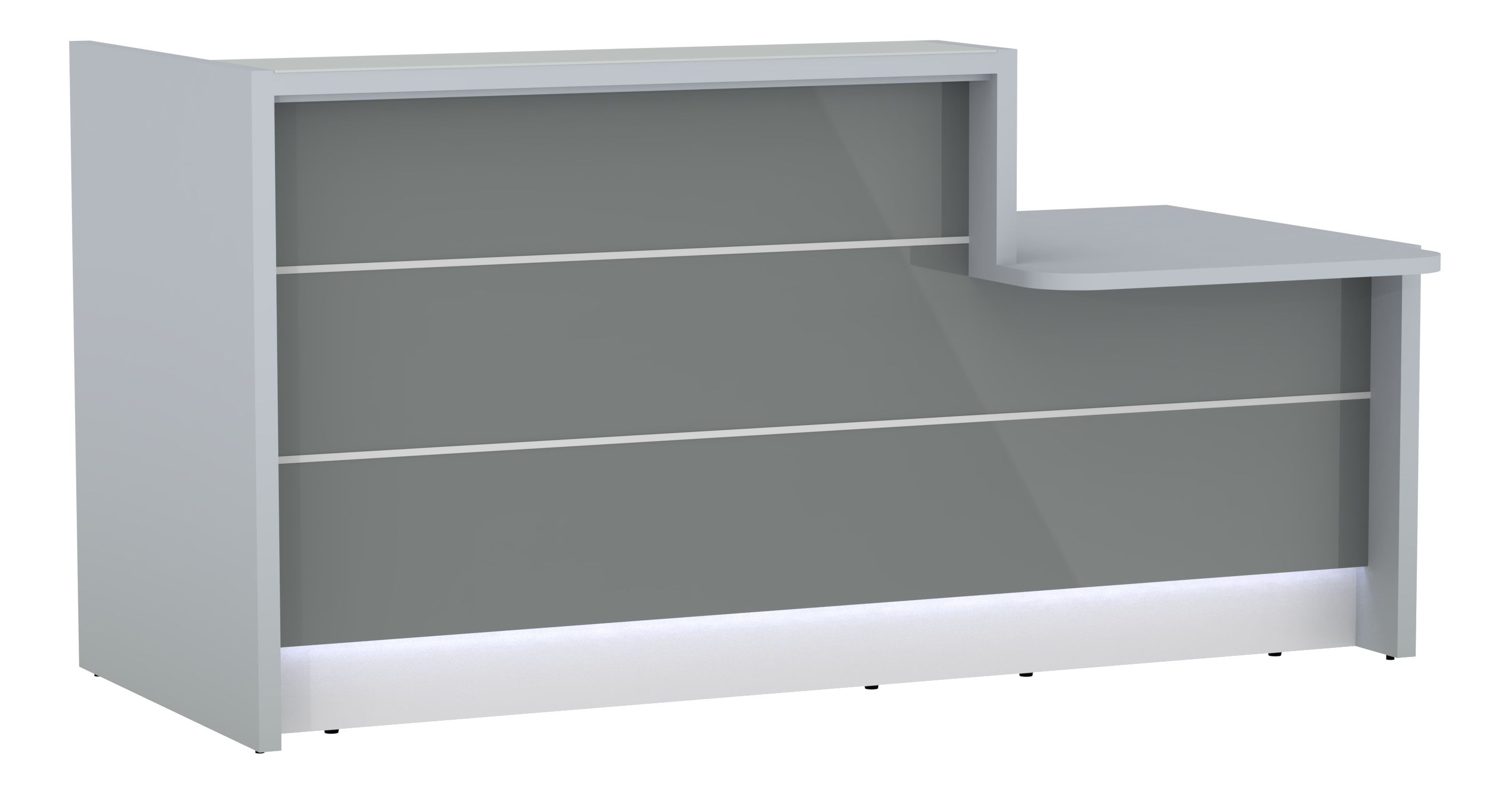MDD Valde 85 & Straight Reception Desk w/Left Counter Top