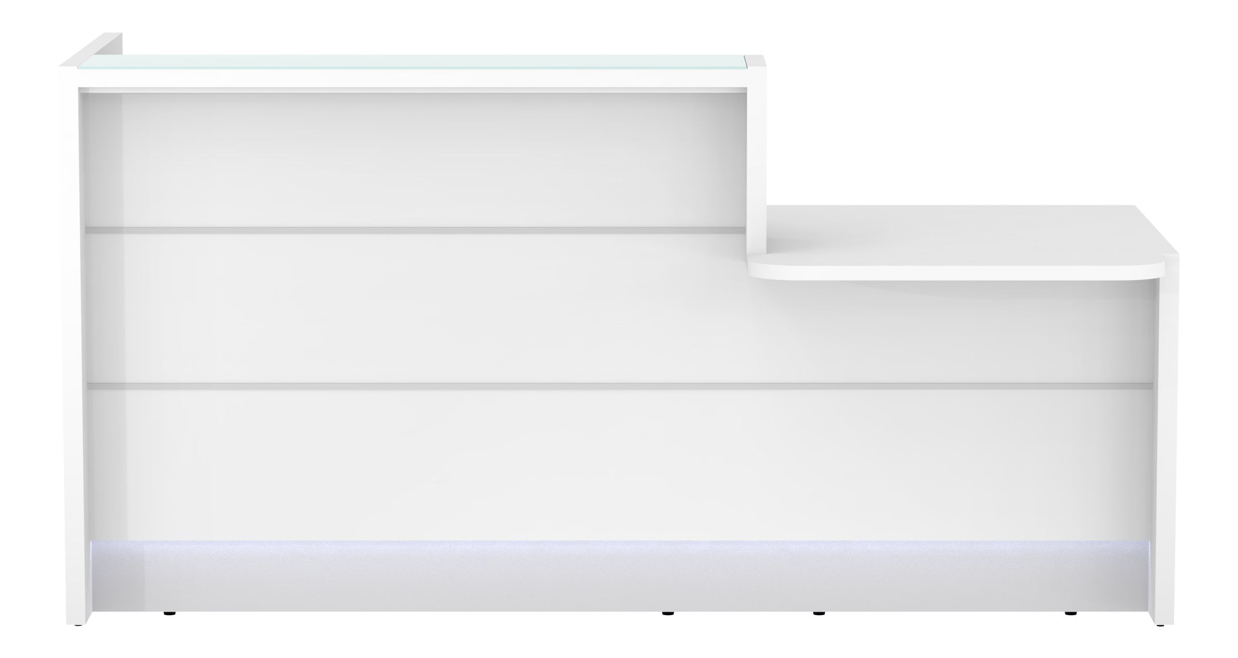 Valde 85" Straight Reception Desk w/Left Counter Top by MDD Office Furniture
