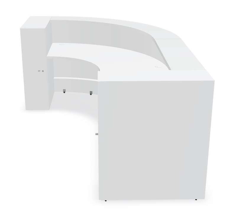 MDD Valde 126" RAF Corner Reception Desk