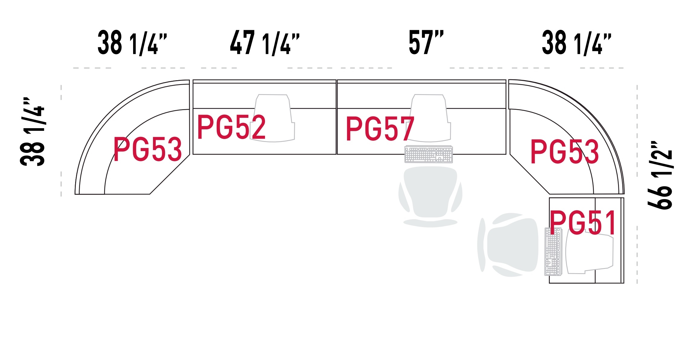 Ofimat Customizable Reception Desk