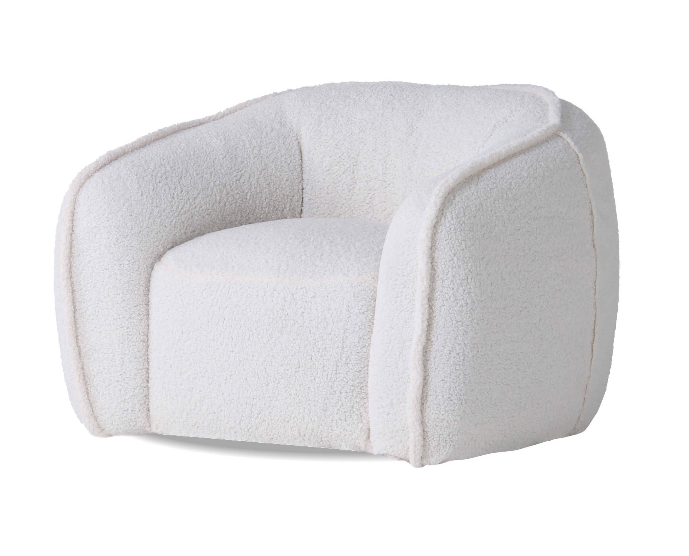 Duffy Fabric Lounge Chair w/Swivel Base