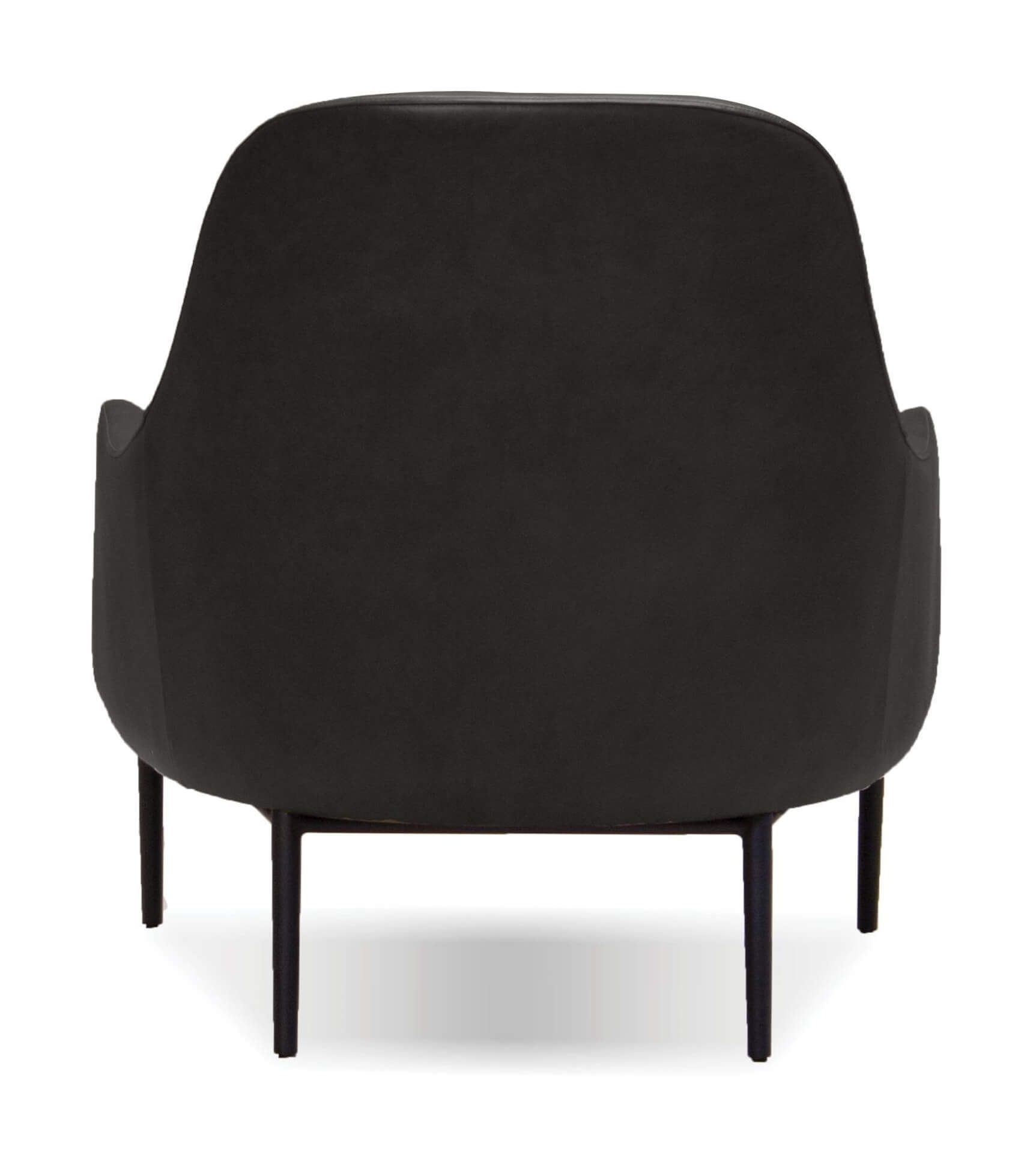Swoon Lounge Chair, Black Powder Coated Legs