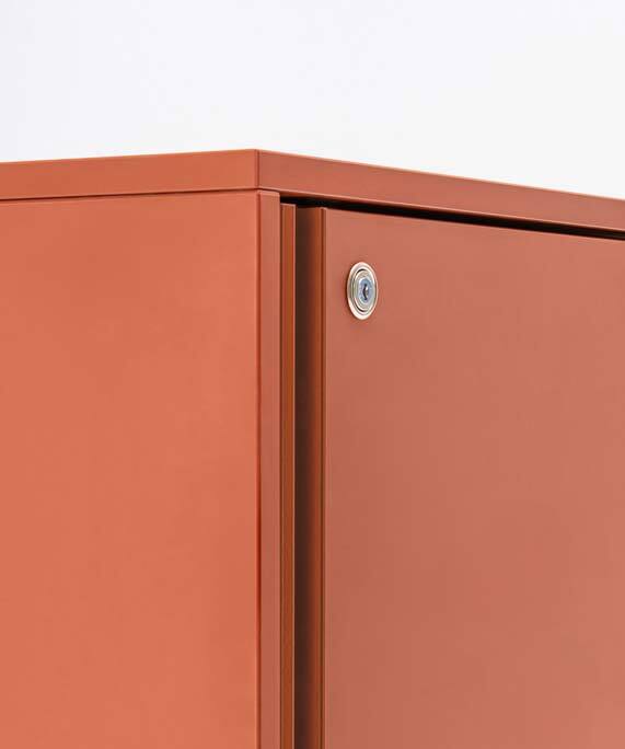 Locker Plus Office Double Storage Cabinet w/2 Lockable Doors
