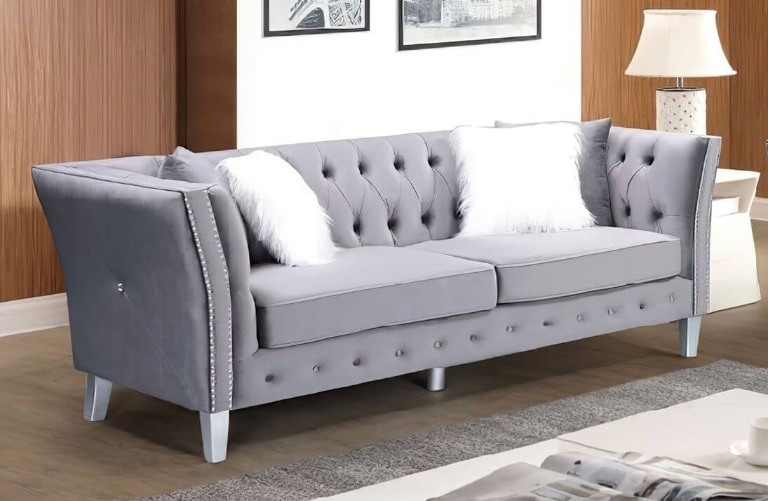 LCL-004 Italian Velvet Sofa