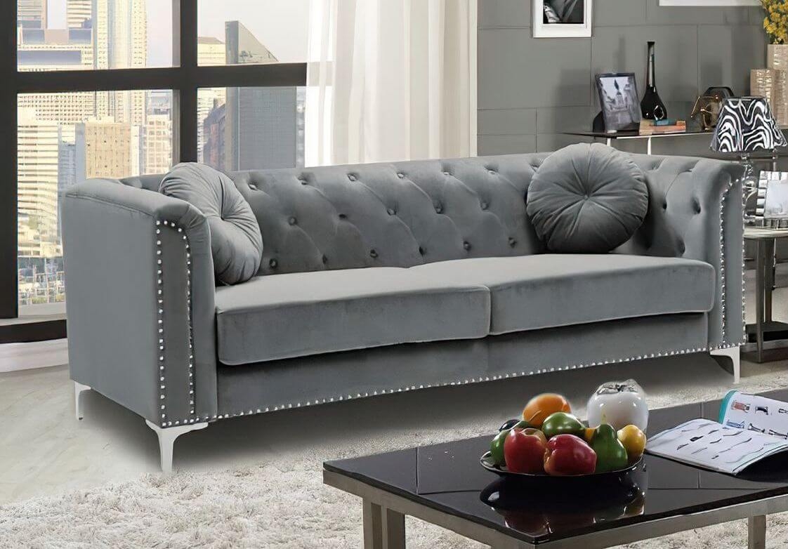 LCL-016 Italian Velvet Sofa
