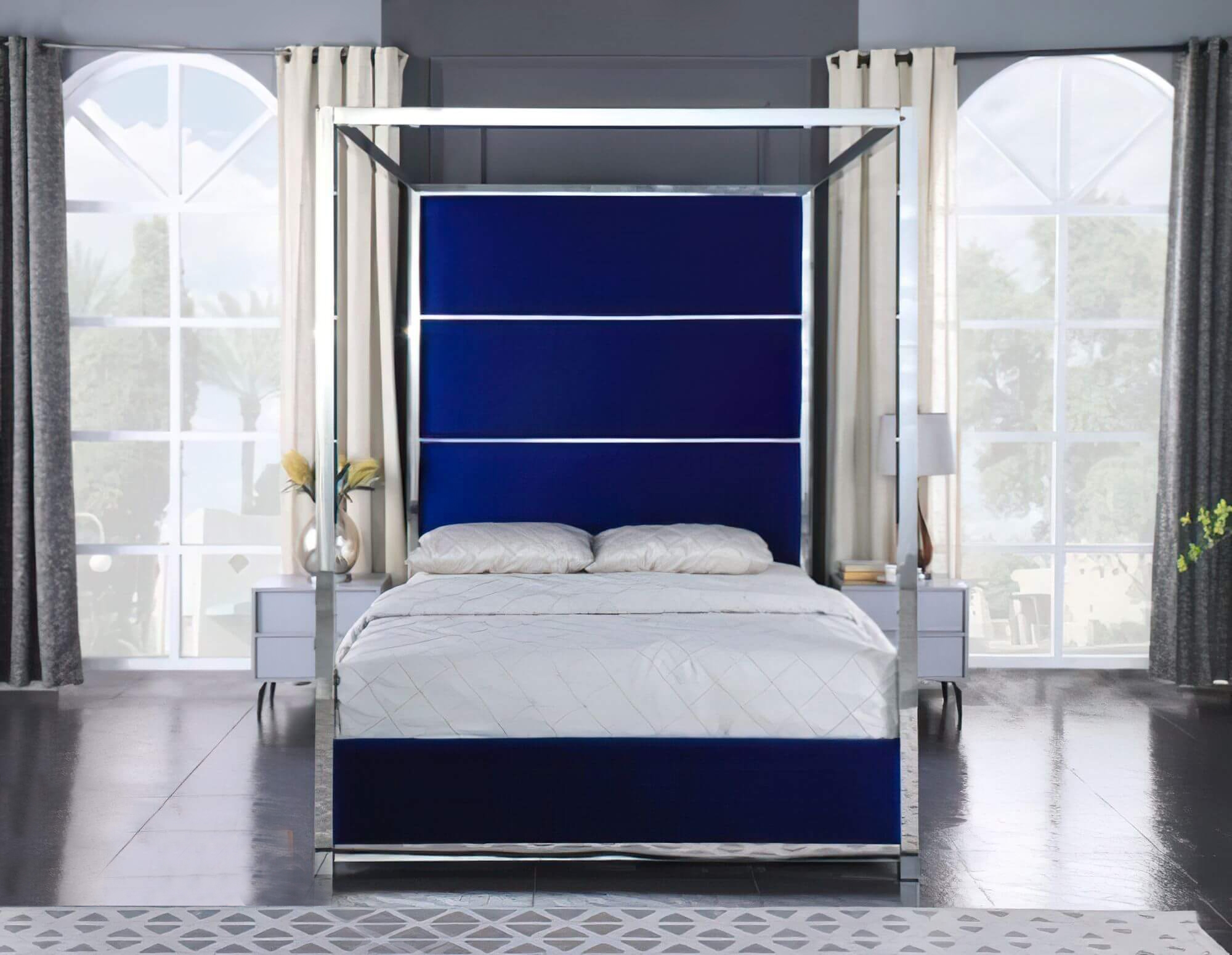 LCL-B07 Canopy Bed, Queen Size