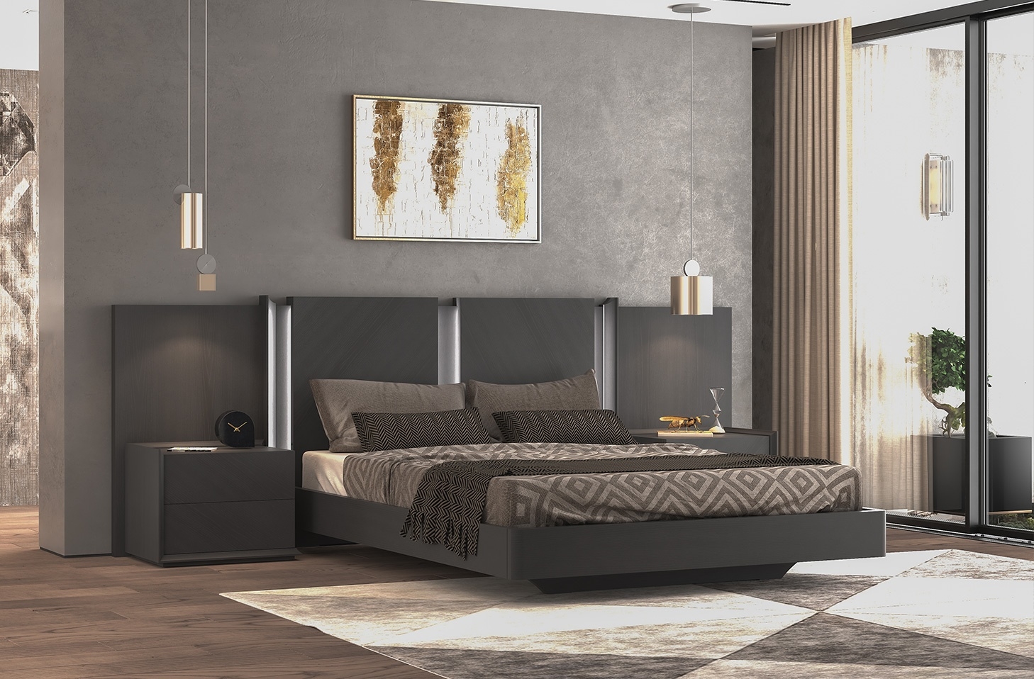 Lea Bedroom Set w/LED Light