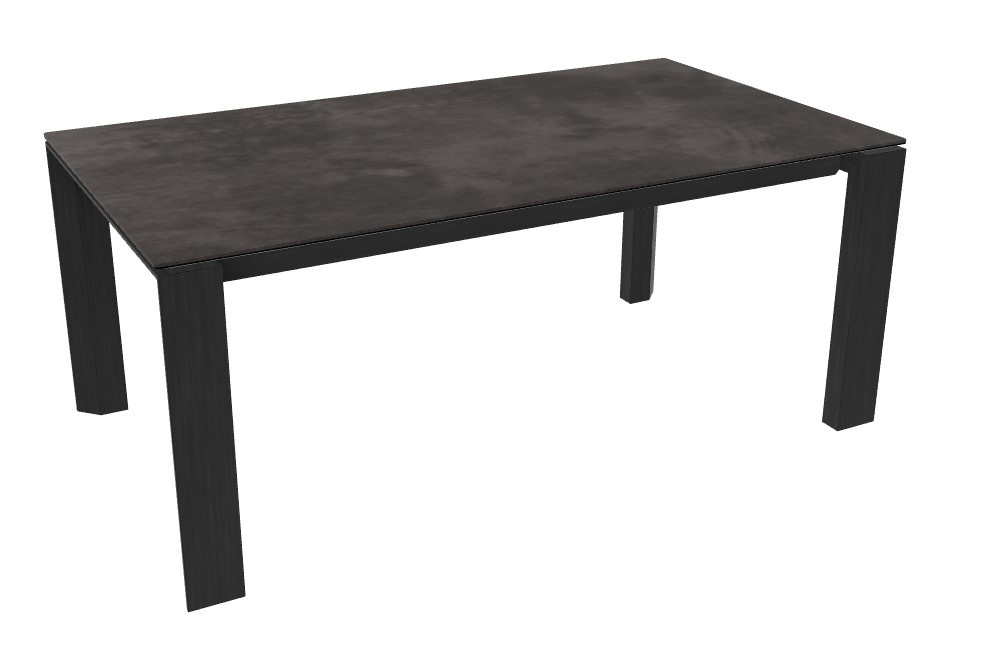 Omnia W70.9"-94.5" Rectangular Ceramic/Wood Veneer Extendable Dining Table