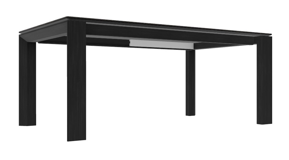 Omnia W70.9"-94.5" Rectangular Ceramic/Wood Veneer Extendable Dining Table