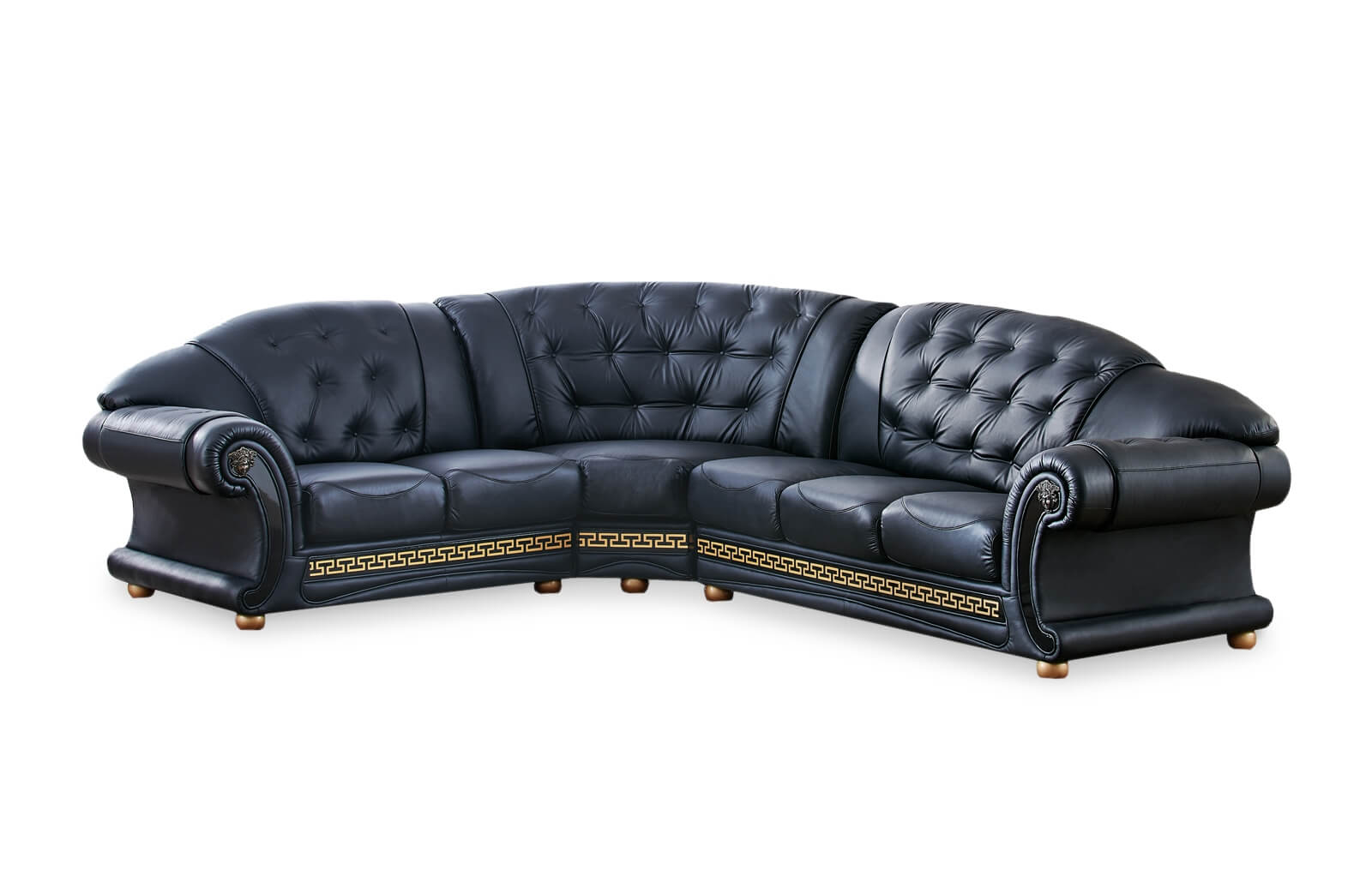 Apolo Leather/Split Sectional, Left Facing by ESF Furniture