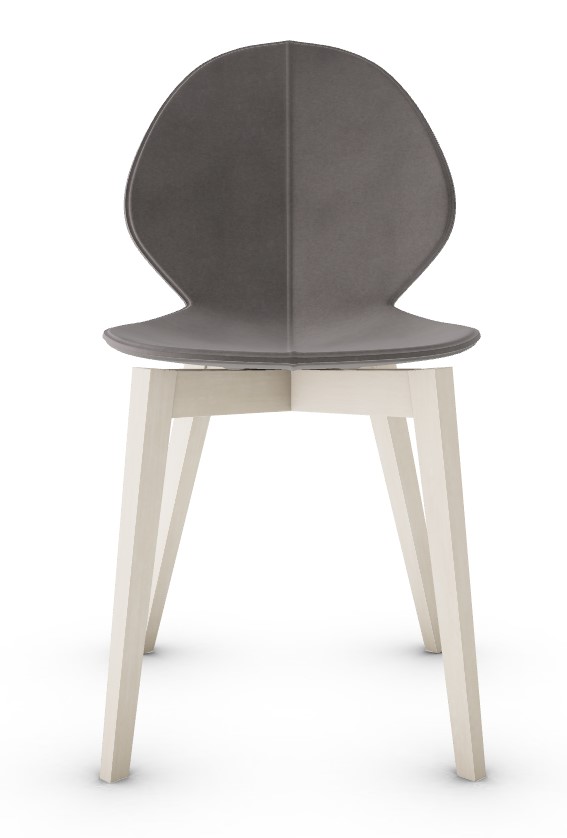 Basil Leather/Wood Dining Chair