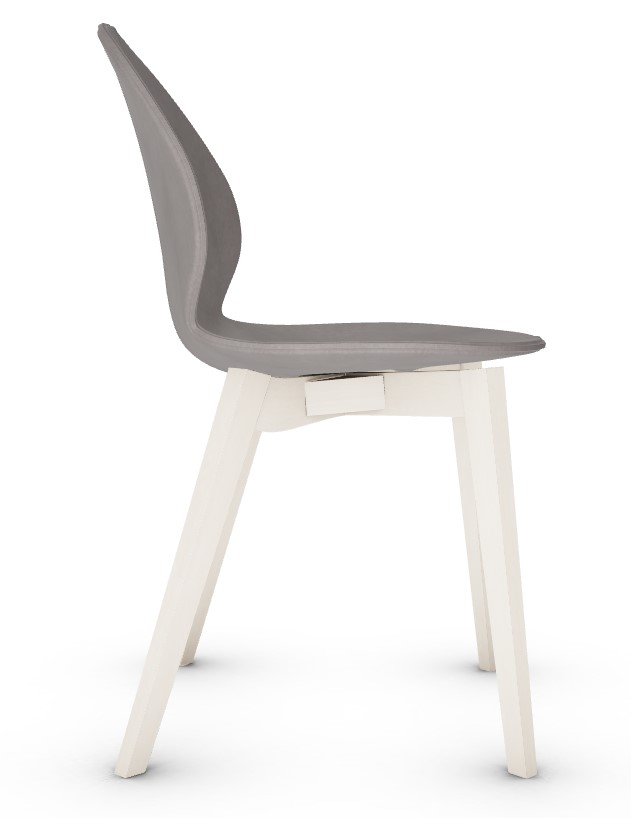 Basil Leather/Wood Dining Chair