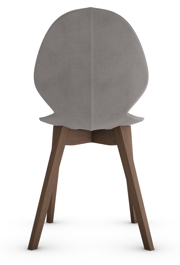 Basil Leather/Wood Dining Chair