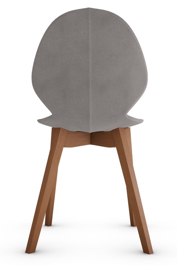 Basil Leather/Wood Dining Chair