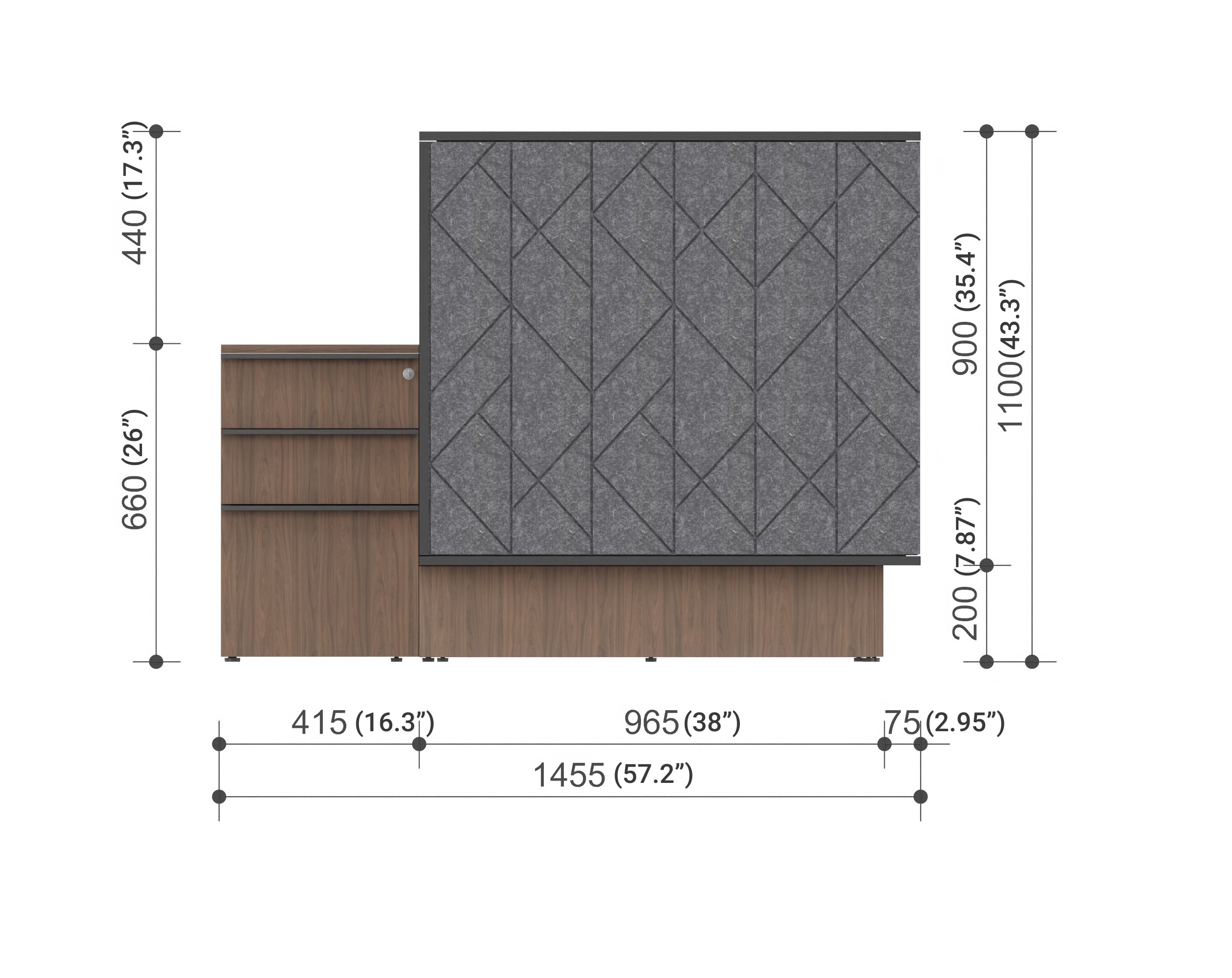 NARBUTAS Side Storage Size Information