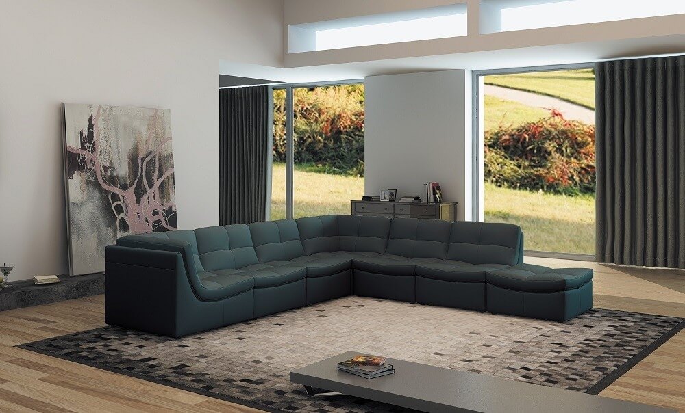 Lego Leather Modular Living Room Set