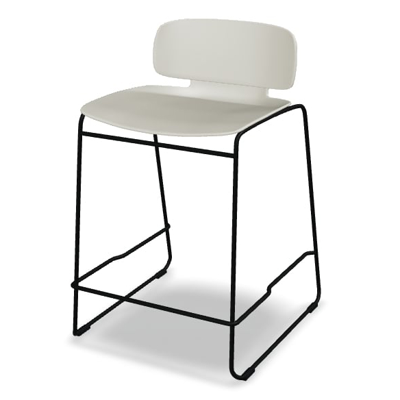 Lena Short Backrest Kitchen Stool
