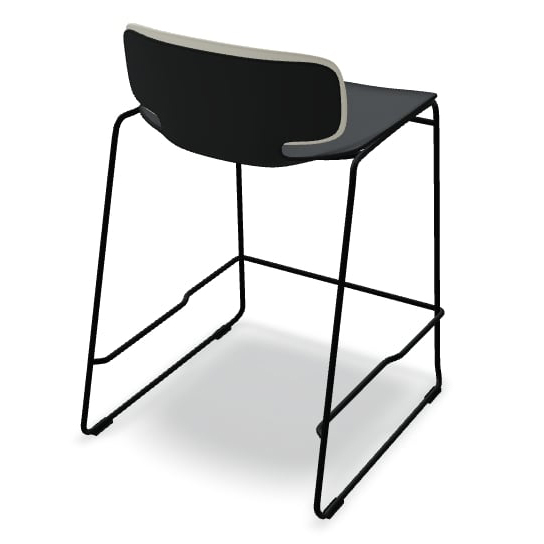 Lena Short Backrest Kitchen Stool