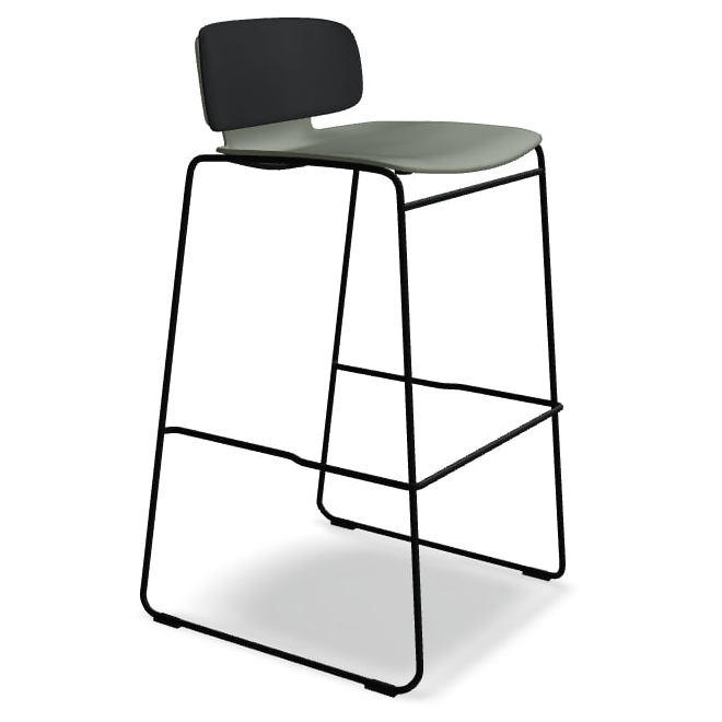 Lena Short Backrest Bar Stool